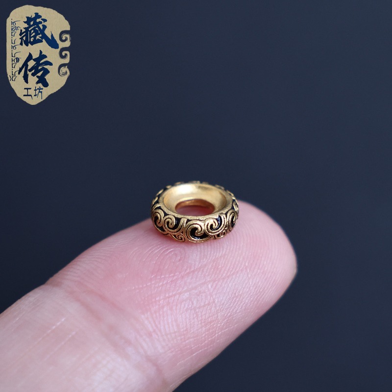 Men'S Accessories Jewelry Bracelet - 18K Altın Kaplama Halkalı Boncuk Ayırıcı,