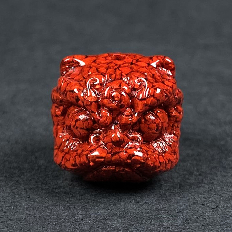 Men Accessories Bracelet - 10 adet Doğal Cinnabar Kristal Aslan
