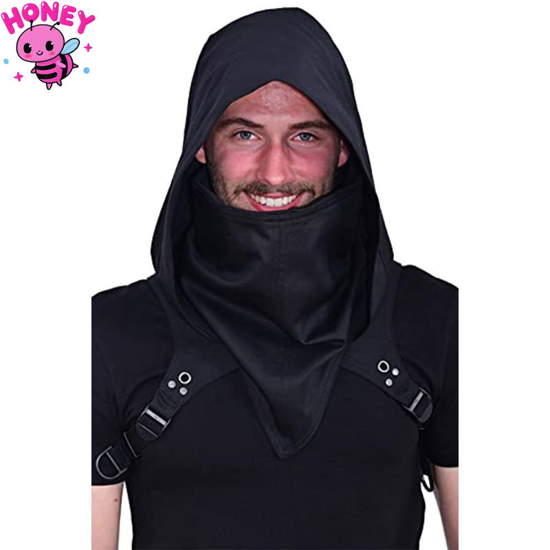 Medieval Men'S Accessories - Unisex Ortaçağ Şapkası Maske ile Cosplay