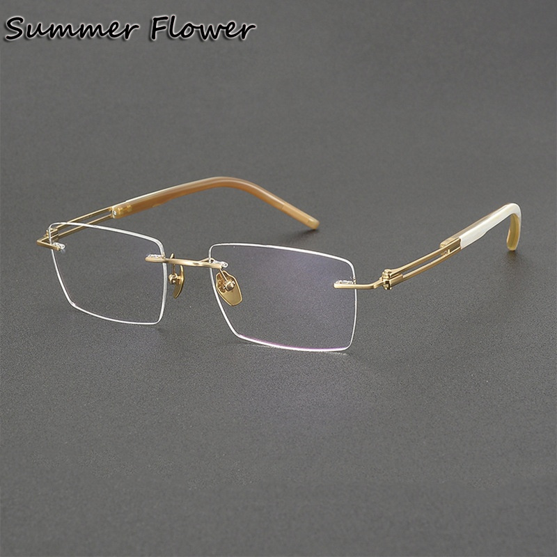 Men'S Accessories High End - 150 mm Çerçevesiz Gözlük Saf Titanyum