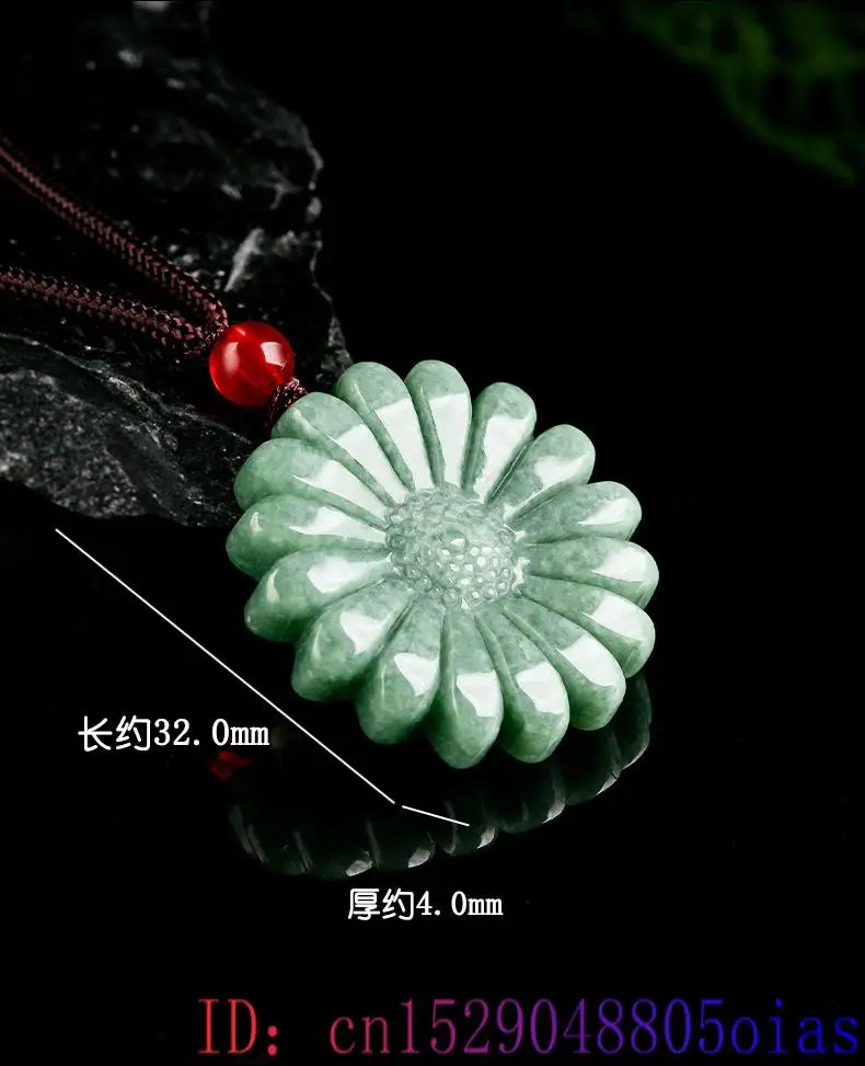 Yeşil Jadeite ayçiçeği kolye k - Men'S Accessories And Jewelry incelemesi ve fiyatı