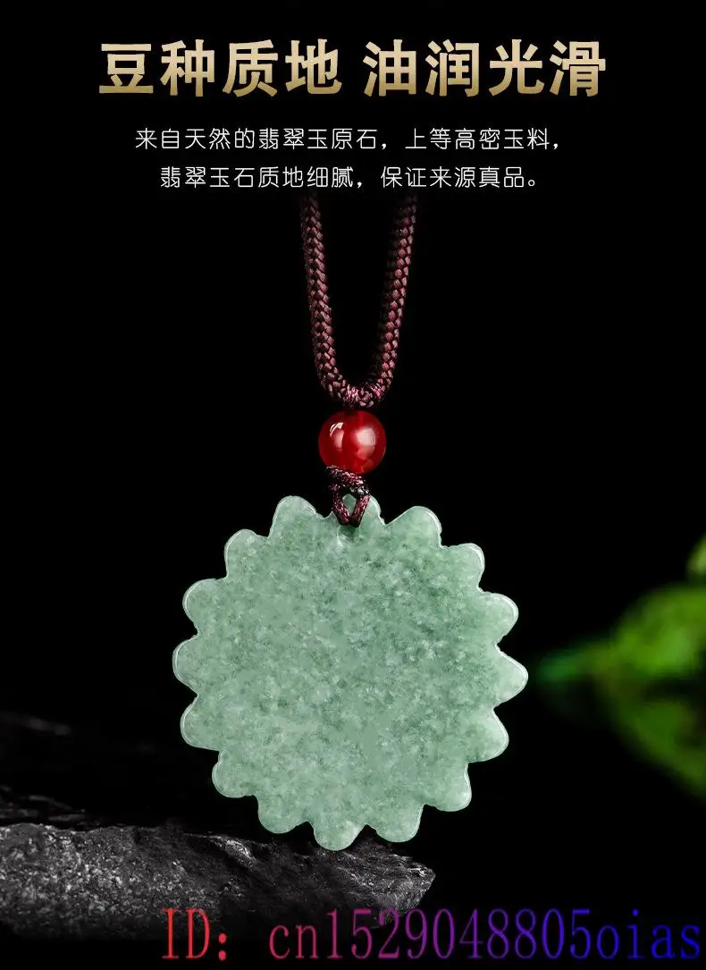 Yeşil Jadeite ayçiçeği kolye k - Men'S Accessories And Jewelry incelemesi ve fiyatı