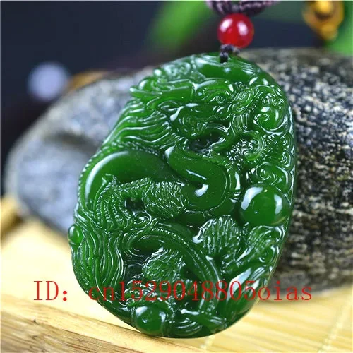 Doğal yeşil çin yeşim ejderha  - Men'S Accessories And Jewelry incelemesi ve fiyatı