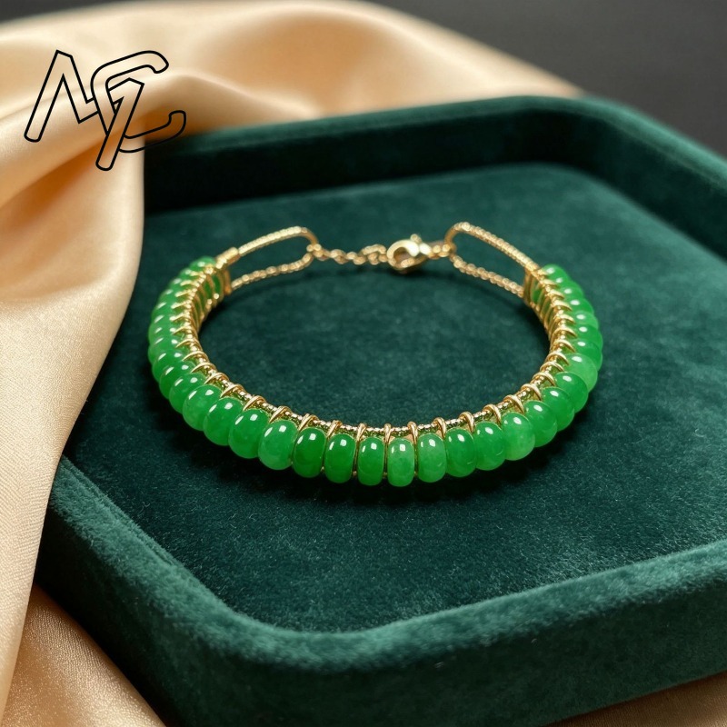 Doğal Kuru Mavi Yeşim Taşı Bon - Men Accessories Bracelet incelemesi ve fiyatı