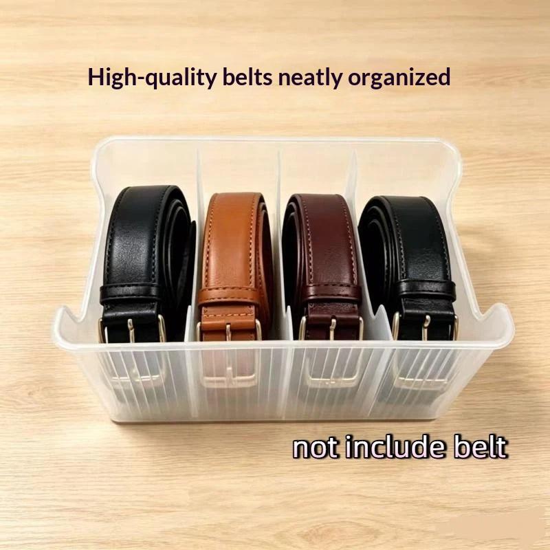 4 Bölmeli Plastik Kemer Saklam - Men'S Accessories Organizer For Wardrobe incelemesi ve fiyatı